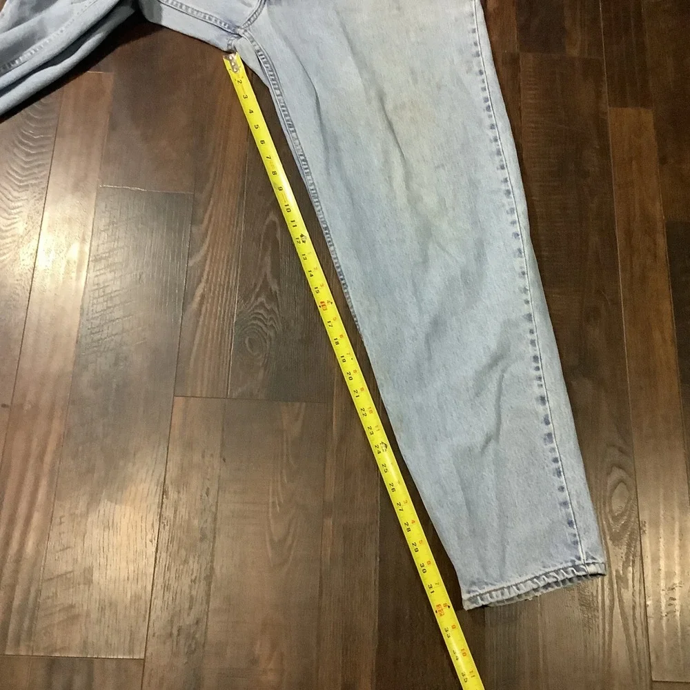 Levis 560 Loose Fit Tapered Leg Jeans Mens 38x34 Light Wash Vintage 90s Denim